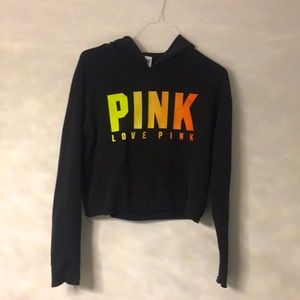 VS Pink crop hoodie